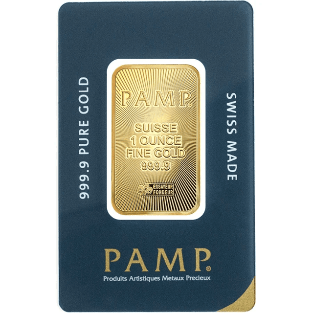PAMP Suisse Gold Minted Bar - 1oz (new)