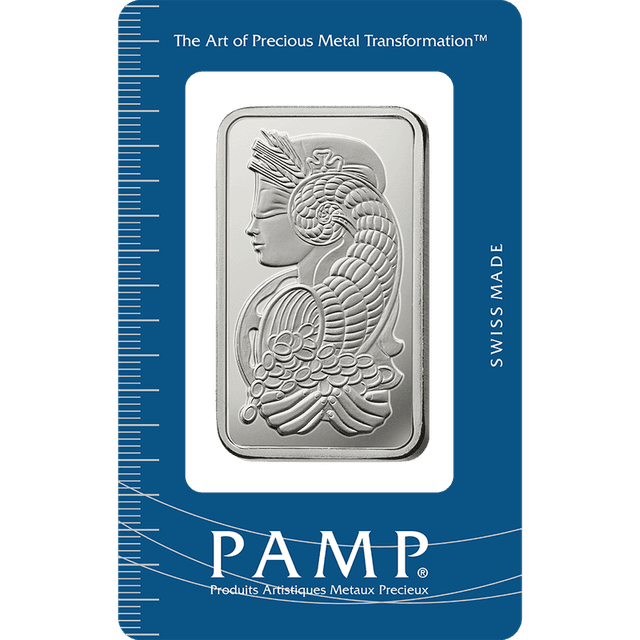 25 Pieces PAMP 1 Ounce Silver Fortuna Bar - Box of 25 Pieces