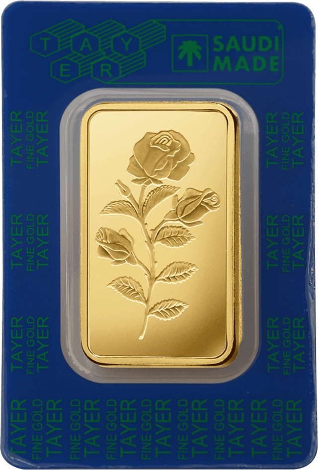 TAYER 1g Gold Bar – 999.9 Purity