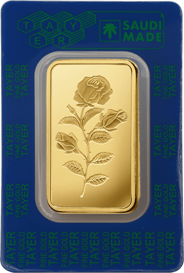 TAYER 100g Gold Bar – 999.9 Purity
